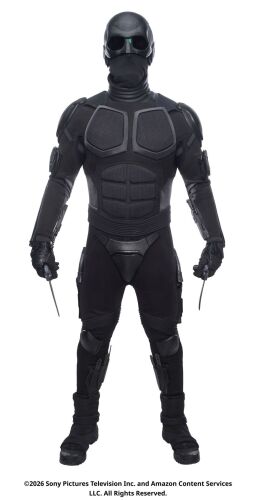 Lot #421: Black Noir Hero Supe Costume ### THE BOYS (T.V. SERIES, 2019 - 2026)