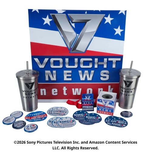 Lot #433: Collection of Vought News Network Ephemera ### THE BOYS (T.V. SERIES, 2019 - 2026)
