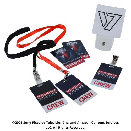 Lot #37: Vought Studios Crew Badges and Nightlight ### THE BOYS (T.V. SERIES, 2019 - 2026)