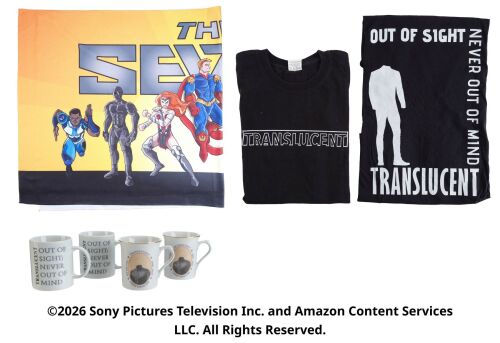 Lot #115: Translucent Memorial Ephemera with The Seven Beach Towel ### THE BOYS (T.V. SERIES, 2019 - 2026)