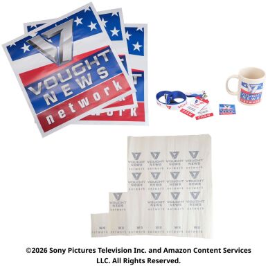 Lot #148: Collection of Vought News Network Ephemera ### THE BOYS (T.V. SERIES, 2019 - 2026)