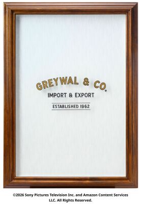 Lot #168: Greywal & Co. Framed Glass Pane in Production-made Door Frame ### THE BOYS (T.V. SERIES, 2019 - 2026)