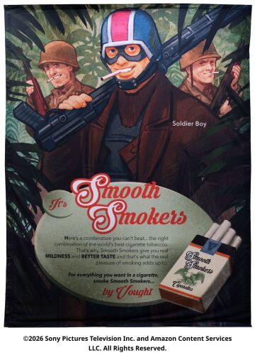 Lot #173: Soldier Boy Large Cigarette Banner ### THE BOYS (T.V. SERIES, 2019 - 2026)