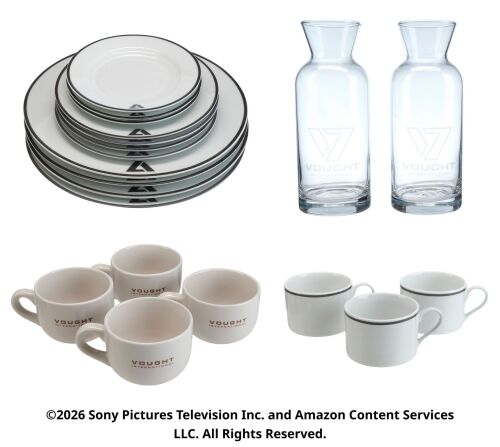Lot #221: Collection of Vought Tableware ### THE BOYS (T.V. SERIES, 2019 - 2026)