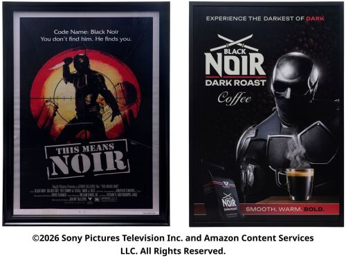 Lot #262: Pair of Framed Black Noir Posters ### THE BOYS (T.V. SERIES, 2019 - 2026)