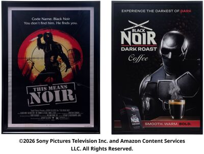 Lot #262: Pair of Framed Black Noir Posters ### THE BOYS (T.V. SERIES, 2019 - 2026)