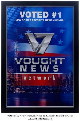 Lot #308: Vought News Network Framed Poster ### THE BOYS (T.V. SERIES, 2019 - 2026)