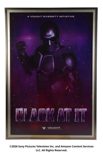 Lot #383: Black Noir Framed Black At It Poster ### THE BOYS (T.V. SERIES, 2019 - 2026)