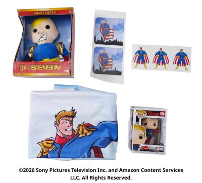 Lot #413: Collection of Homelander Ephemera and Pop Toy ### THE BOYS (T.V. SERIES, 2019 - 2026)