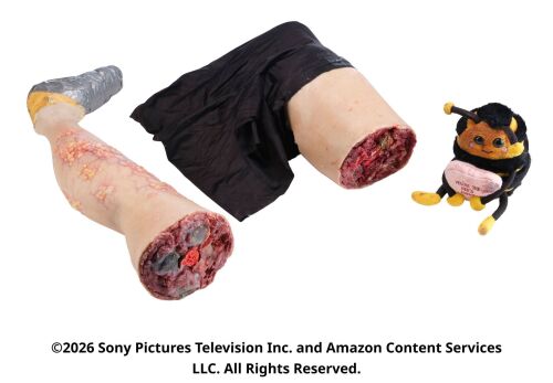 Lot #423: Kimiko's Leg Stump and Lower Infected Leg Prosthetics with Bloody Bee Stuffy ### THE BOYS (T.V. SERIES, 2019 - 2026)