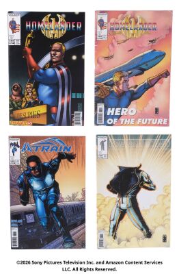 Lot #86: Set of Four In-Universe Comics ### THE BOYS (T.V. SERIES, 2019 - 2026)