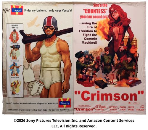 Lot #151: Soldier Boy Underwear and Crimson Countess Large Promotional Banners ### THE BOYS (T.V. SERIES, 2019 - 2026)