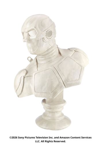 Lot #114: Black Noir Screen-Matched Vought Tower Hallway Bust ### THE BOYS (T.V. SERIES, 2019 - 2026)