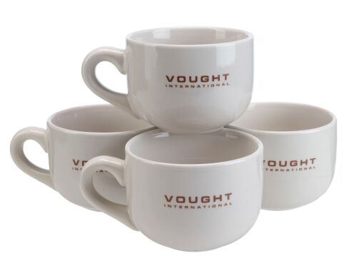 Lot #144: Set of Four Vought International Mugs ### THE BOYS (T.V. SERIES, 2019 - 2026)
