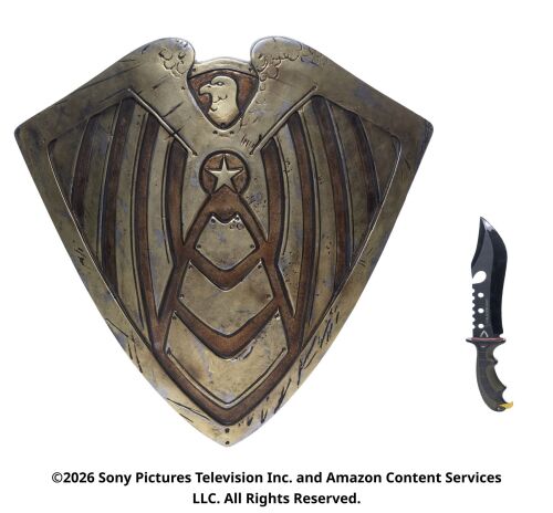 Lot #268: Soldier Boy's Rubber Shield with Rubber Knife ### THE BOYS (T.V. SERIES, 2019 - 2026)
