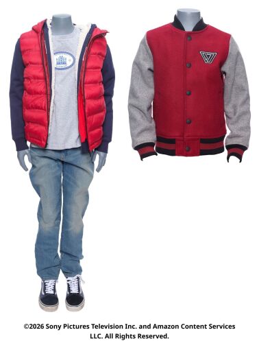 Lot #367: Ryan Butcher's We'll Keep the Red Flag Flying Here Costume with Season 1 Vought Jacket ### THE BOYS (T.V. SERIES, 2019 - 2026)