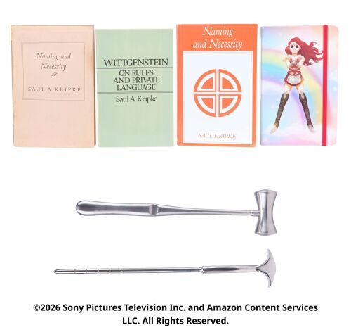 Lot #374: Sister Sage's Lobotomy Set with Notebook and Three Saul Kripke Books ### THE BOYS (T.V. SERIES, 2019 - 2026)