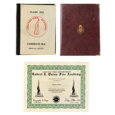 41. Brian McCaffrey's (William Baldwin) Firefighter Candidate File, Folder, and Diploma ### BACKDRAFT (1991)