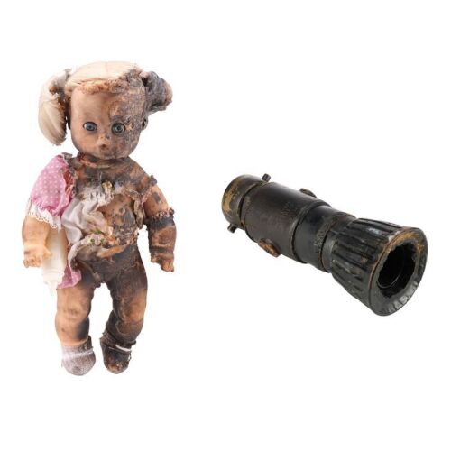 38. Ronald Bartel's (Donald Sutherland) Parole Hearing Distressed Doll with Stunt Chicago Fire Department Hose Nozzle ### BACKDRAFT (1991)