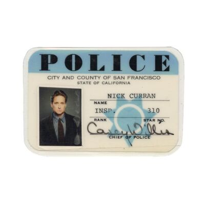 42. Detective Nick Curran's (Michael Douglas) Screen-Matched San Francisco Police Department ID ### BASIC INSTINCT (1992)