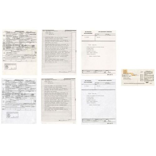 47. Catherine Tramell's (Sharon Stone) Car Registration with Police Files ### BASIC INSTINCT (1992)