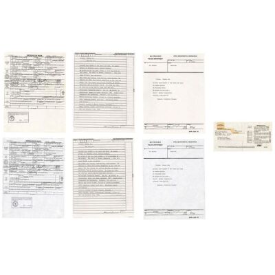 47. Catherine Tramell's (Sharon Stone) Car Registration with Police Files ### BASIC INSTINCT (1992)