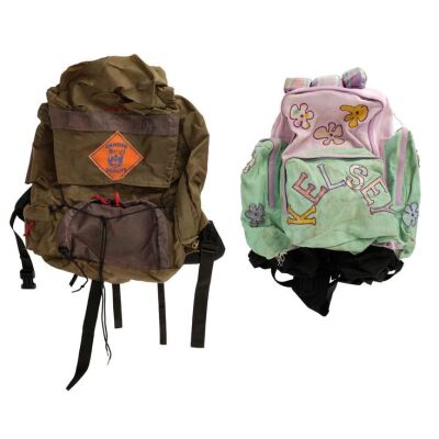 89. Milton Fishman (Ari Greenberg) and Kelsey Jordan's (Janna Michaels) Distressed Ranger Scout Backpacks ### BUSHWHACKED (1995)