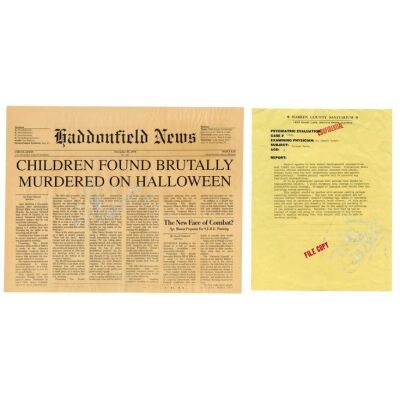 278. LL Cool J-Autographed Michael Myers' (Chris Durand) Psychiatric Evaluation and Newspaper Cover ### HALLOWEEN H20: 20 YEARS LATER (1998)