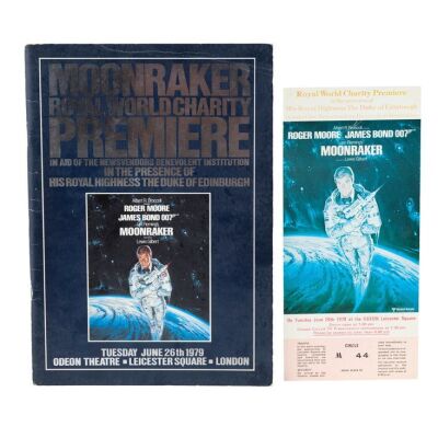 303. Royal World Charity Premiere Ticket and Program ### JAMES BOND: MOONRAKER (1979)