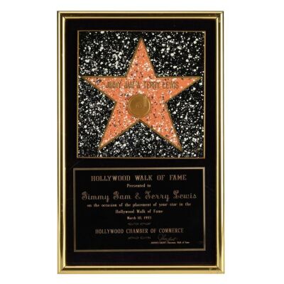 313. Framed Jimmy Jam and Terry Lewis' Hollywood Walk of Fame Ceremony Plaque ### JIMMY JAM AND TERRY LEWIS
