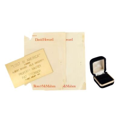 368. David Howard's (Albert Brooks) Notepad and Linda Howard's (Julie Hagerty) Renewal Engagement Ring Box ### LOST IN AMERICA (1985)
