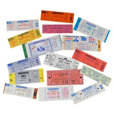425. Collection of 16 Concert Tickets c. 1953 to 1985 ### MUSIC MEMORABILIA