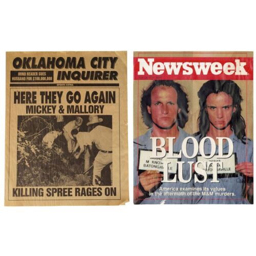 431. Blood Lust Newsweek Magazine and "Mickey & Mallory Killing Spree" Oklahoma City Inquirer Newspaper Covers ### NATURAL BORN KILLERS (1994)