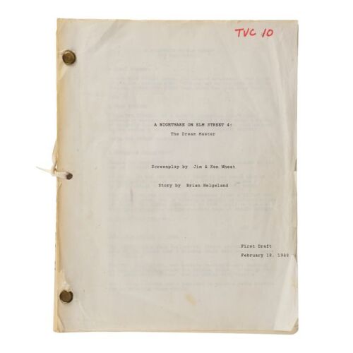 436. Bound First Draft Script ### NIGHTMARE ON ELM STREET 4, A: THE DREAM MASTER (1988)