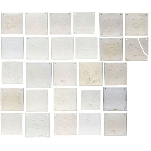 468. Collection of 27 Celebrity Handprint Impressions ### PLANET HOLLYWOOD MEMORABILIA