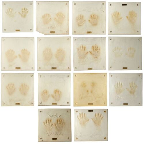467. Collection of 14 Celebrity Handprint Impression Displays ### PLANET HOLLYWOOD MEMORABILIA