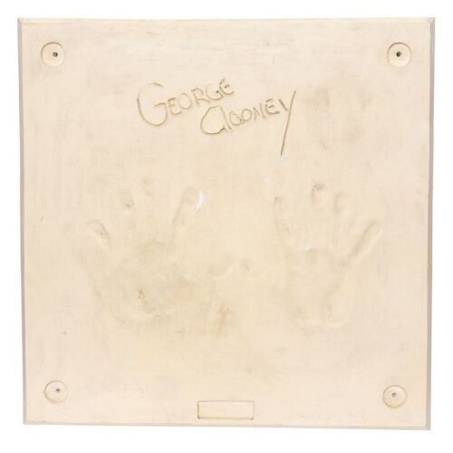 452. George Clooney's Handprint Impressions ### PLANET HOLLYWOOD MEMORABILIA