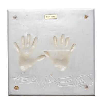 454. Keanu Reeves' Handprint Impression Display with Audio Clip Mechanism ### PLANET HOLLYWOOD MEMORABILIA