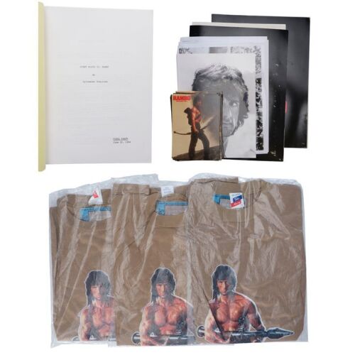 479. Final Draft Script and Publicity Packet with Set of Three Promotional Shirts ### RAMBO: FIRST BLOOD PART II (1985)