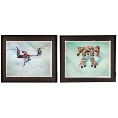 490. Pair of Framed Printed "G.I. Joebot" and "Robocopter" Omni Consumer Products Headquarters Artworks ### ROBOCOP 2 (1990)