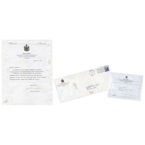 524. Andy Dufresne's (Tim Robbins) State of Maine Letter and Mailing Label ### SHAWSHANK REDEMPTION, THE (1994)
