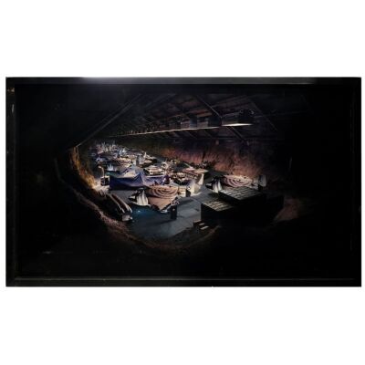 586. Framed Rick Rische Water and Power Hangar Matte Painting with Photo Composites ### TANK GIRL (1995)