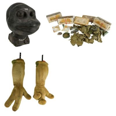 593. Michelangelo (Michelan Sisti) Turtle Suit Head Cast with Donatello's (Leif Tilden) Turtle Suit Eyelid and Arm Components ### TEENAGE MUTANT NINJA TURTLES (1990)/TEENAGE MUTANT NINJA TURTLES II: SECRET OF THE OOZE (1991)
