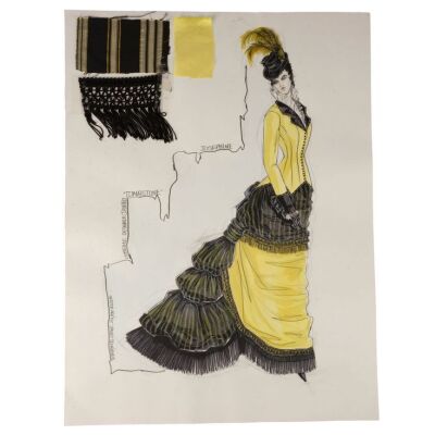 605. Hand-Drawn Janet Schriever Costume Swatch Page for Josephine Marcus' (Dana Delany) Dress ### TOMBSTONE (1993)
