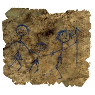 626. Enola's (Tina Majorino) Production-Made Hand-Drawn Family Picture ### WATERWORLD (1995)