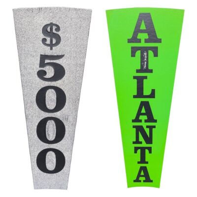 630. Vanna White-Autographed Atlanta Wheel Wedge with $5,000 Wedge ### WHEEL OF FORTUNE (T.V. SERIES, 1975 - PRESENT)