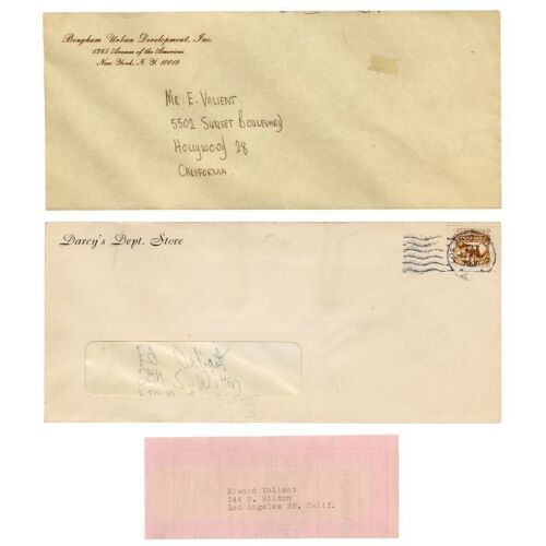 633. Eddie Valiant's (Bob Hoskins) Pair of Sealed Bills with Delivery Notice ### WHO FRAMED ROGER RABBIT (1988)