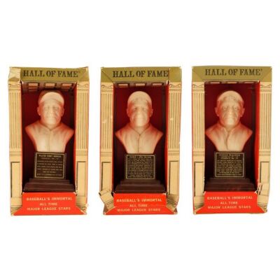 545. Set of Sports Hall of Fame Inc. Walter Perry Johnson, Harold J. "Pie" Traynor, and Honus Wagner Collectors Series Player Busts ### SPORTS MEMORABILIA
