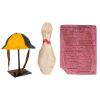 220. Barney Rubble's (Rick Moranis) Crash Helmet and Joe Rockhead&rsquo;s (Irwin Keyes) Pink "Slab" with Bowling Pin ### FLINTSTONES, THE (1994)