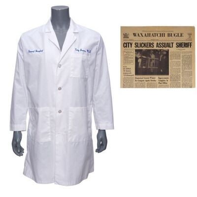 235. Dr. Tony Jones' (Brad Maule) Doctor's Coat with "City Slickers Assualt Sheriff" Waxahatchi Bugle Newspaper ### GENERAL HOSPITAL (T.V. SERIES, 1963 - PRESENT)